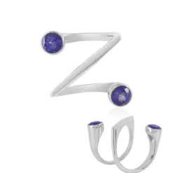 Tansanit-Silberring (de Melo)