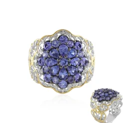 Tansanit-Silberring (Gems en Vogue)