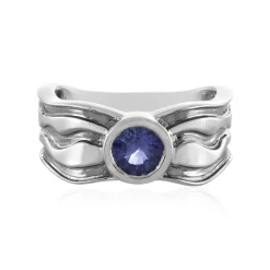 Tansanit-Silberring (SAELOCANA)