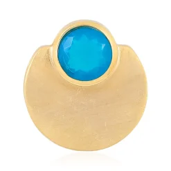 Äthiopischer Blauer Opal-Silberanhänger