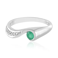 Äthiopischer Smaragd-Silberring