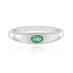 Äthiopischer Smaragd-Silberring