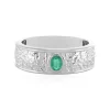 Äthiopischer Smaragd-Silberring
