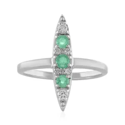 Äthiopischer Smaragd-Silberring