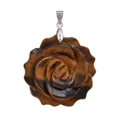 Tigerauge-Silberanhänger