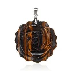 Tigerauge-Silberanhänger