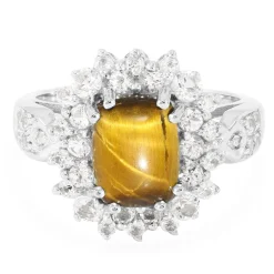 Tigerauge-Silberring