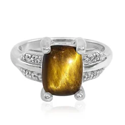 Tigerauge-Silberring