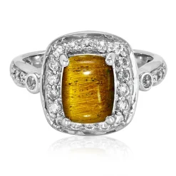 Tigerauge-Silberring