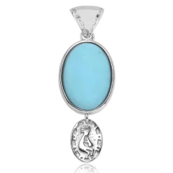 Türkis-Silberanhänger