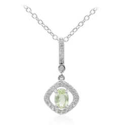 Tsavorit-Silberhalskette