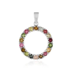 Turmalin-Silberanhänger