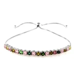 Turmalin-Silberarmband