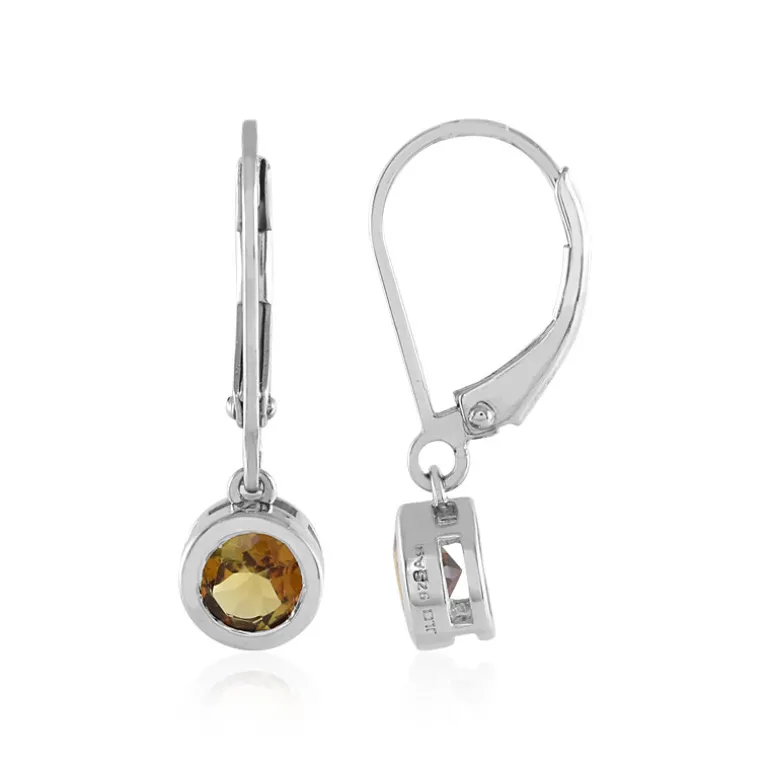 Turmalin-Silberohrringe