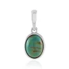 Tyrone-Türkis-Silberanhänger