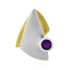 Uruguay-Amethyst-Silberanhänger