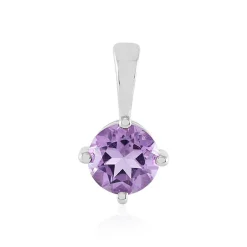 Uruguay-Amethyst-Silberanhänger