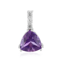 Uruguay-Amethyst-Silberanhänger