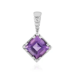 Uruguay-Amethyst-Silberanhänger