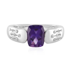 Uruguay-Amethyst-Silberring (de Melo)