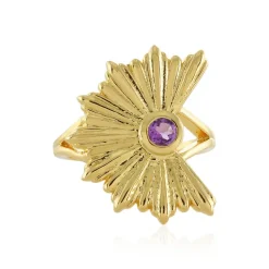 Uruguay-Amethyst-Silberring (SAELOCANA)