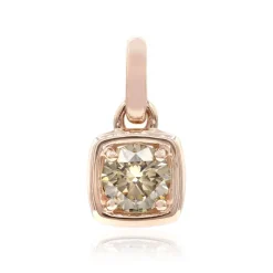 VS1 Argyle-Rose de France-Brillant-Goldanhänger