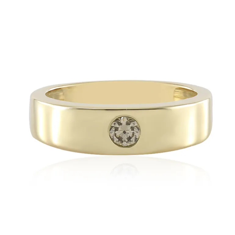 VS2 Schokoladen-Brillant-Goldring