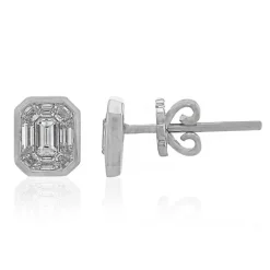 VVS Diamant-Goldohrringe (TPC)