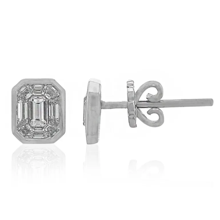 VVS Diamant-Goldohrringe (TPC)