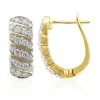 VVS1 (G) Brillant-Goldohrringe