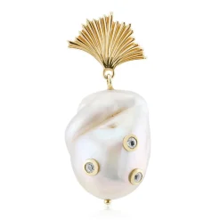 Weiße Süßwasserzuchtperlen-Silberanhänger (TPC)