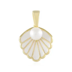 Weiße Süßwasserzuchtperlen-Silberanhänger (Adela Silber)