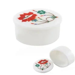 Weißer Marmor-Schatulle