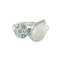 Weißer Mondstein-Silberring (KM by Juwelo)