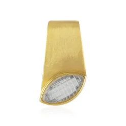 Weißer Quarz-Silberanhänger