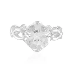 Weißer Quarz-Silberring