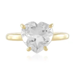 Weißer Quarz-Silberring