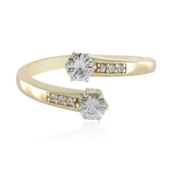 Weißer Saphir-Goldring (Adela Gold)