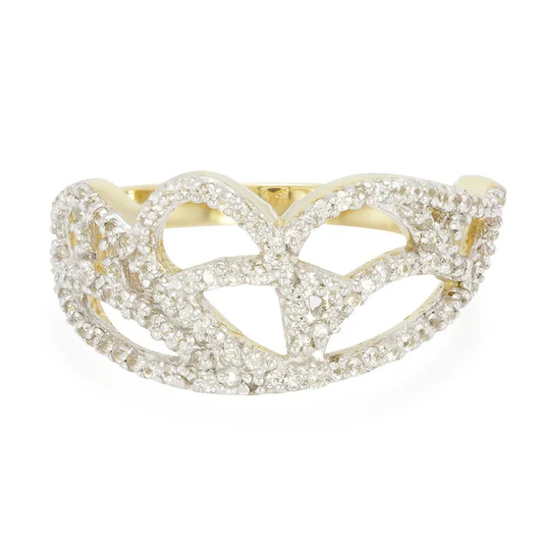 Weißer Saphir-Silberring