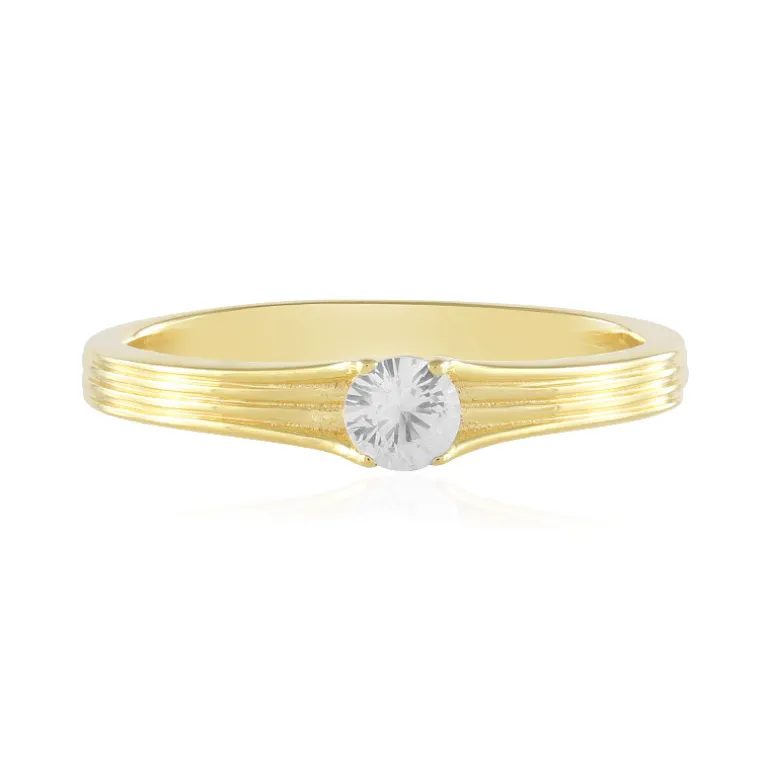 Weißer Saphir-Silberring