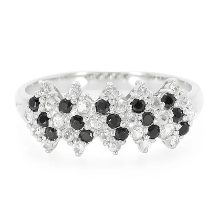 Weißer Saphir-Silberring