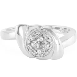 Weißer Saphir-Silberring