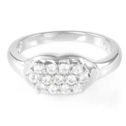 Weißer Saphir-Silberring