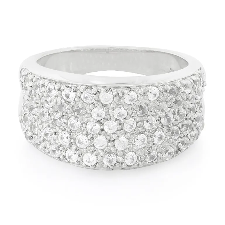 Weißer Saphir-Silberring