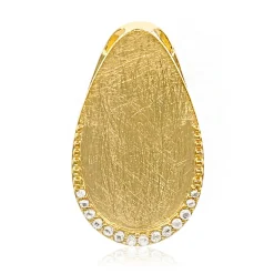 Weißer Topas-Silberanhänger