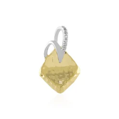 Weißer Topas-Silberanhänger