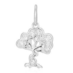 Weißer Topas-Silberanhänger