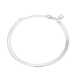 Weißer Topas-Silberarmband