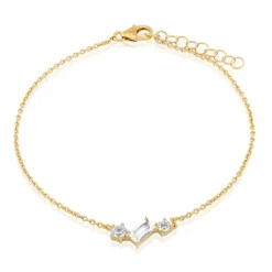 Weißer Topas-Silberarmband