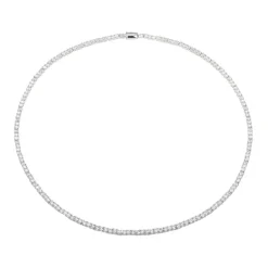 Weißer Topas-Silbercollier (Adela Silber)